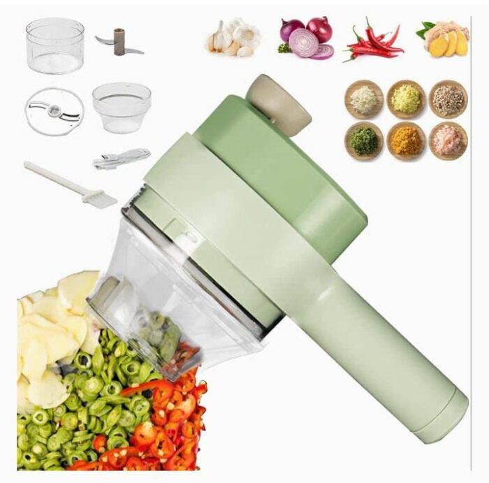 π³ 4 in 1 Electric Handheld Cooking Hammer | Vegetable Cutter Set & Food Chopper