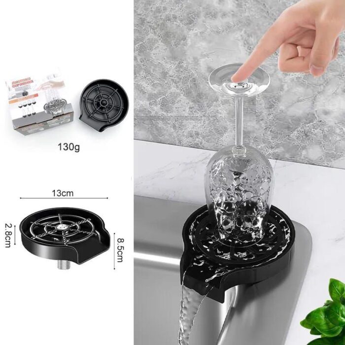 🥤 Automatic Cup Washer | Glass Rinser for Kitchen & Dishwasher Sink