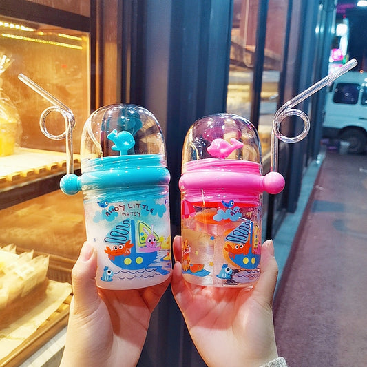 🍼 Baby Water Bottle | Cartoon Whale Children Cup